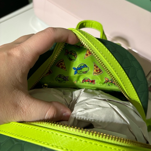Loungefly Nickelodeon TMNT Teenage Mutant Ninja Turtles Mini Backpack Pizza NWT - Picture 11 of 13